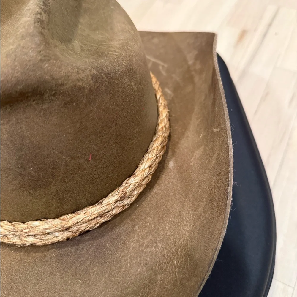 Custom Brown Cowboy Hat with Braided Band - Picture 9 of 11